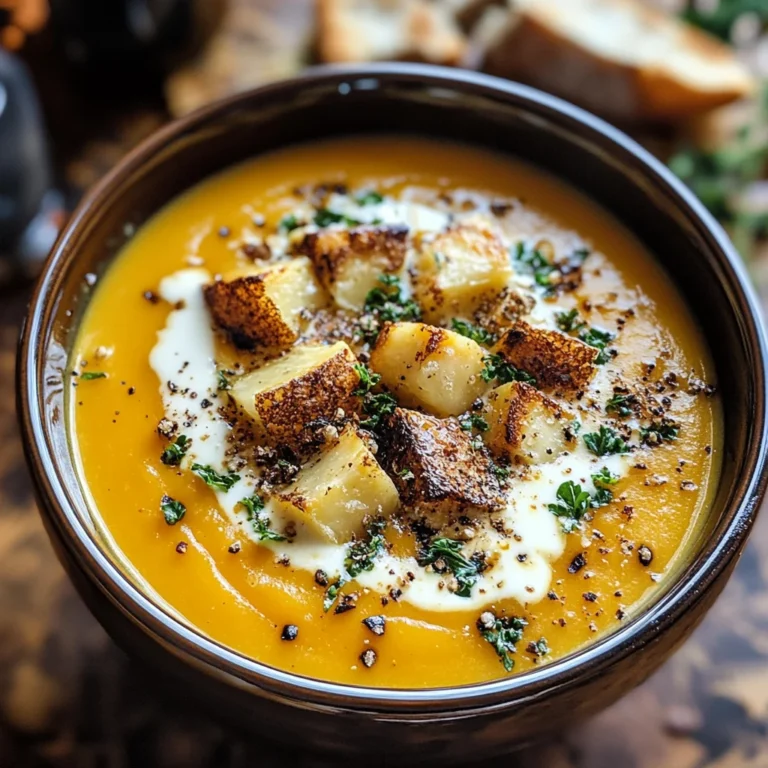 Brie & Cheddar Butternut Squash Beer Soup