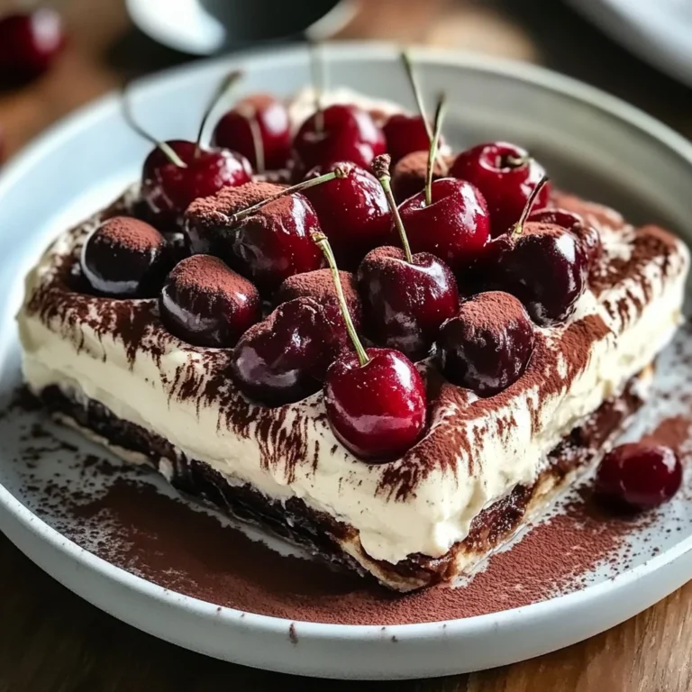 Cherry Amaretto Tiramisu Delight