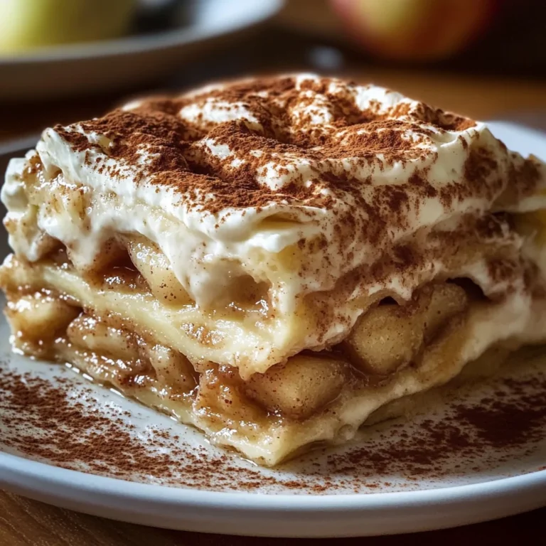 Cinnamon Roll Apple Lasagna