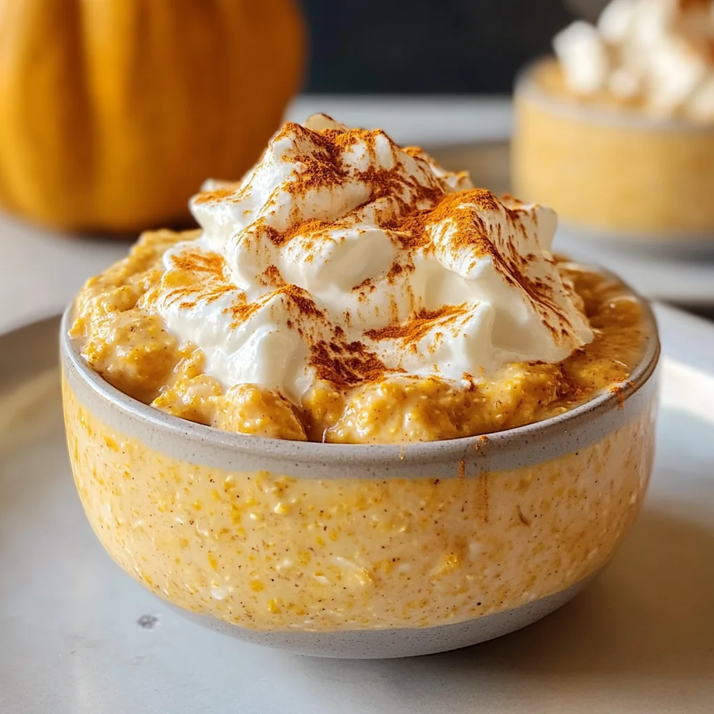 Creamy Pumpkin Overnight Oats with Greek Yogurt