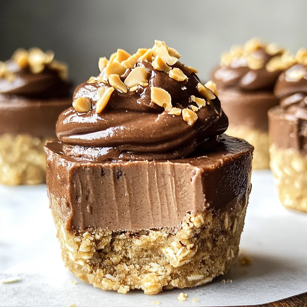 High Protein Frozen Chocolate Mousse Cups