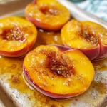 Irresistible Easy Air Fryer Peaches with Caramel Crunch