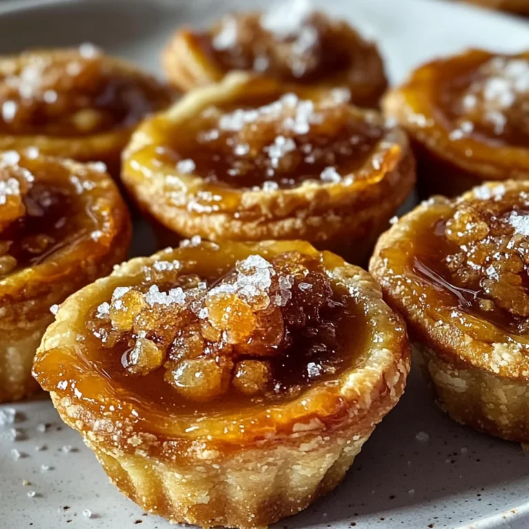 Mini Salted Maple Pies