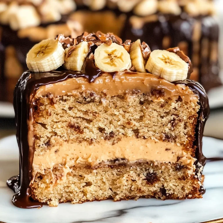 Peanut Butter Banana Cake