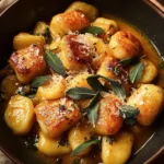 Pumpkin Sage Gnocchi in Brown Butter Sauce