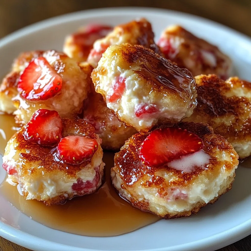 Strawberry Cottage Cheese Bites
