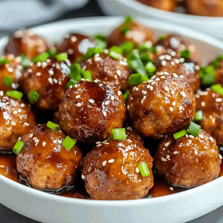 Easy Honey Garlic Turkey Meatballs