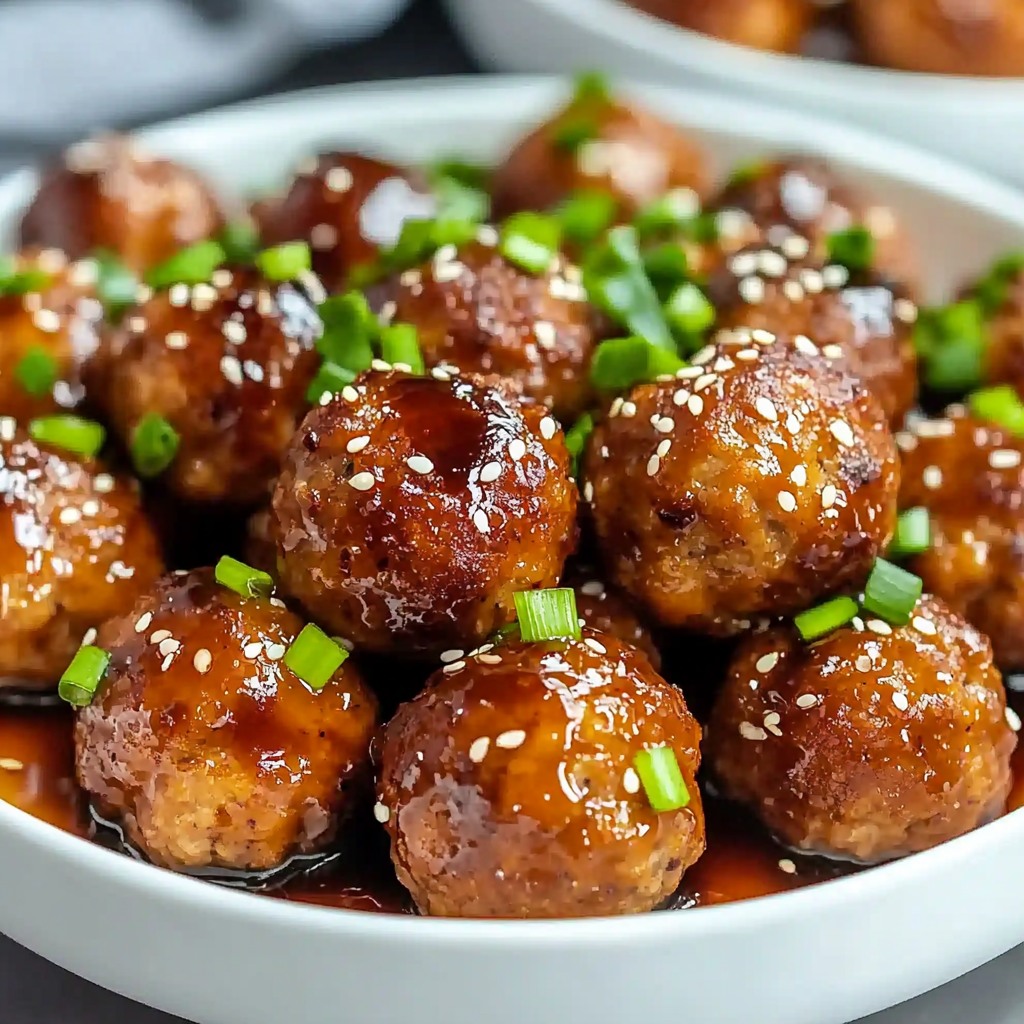 Easy Honey Garlic Turkey Meatballs