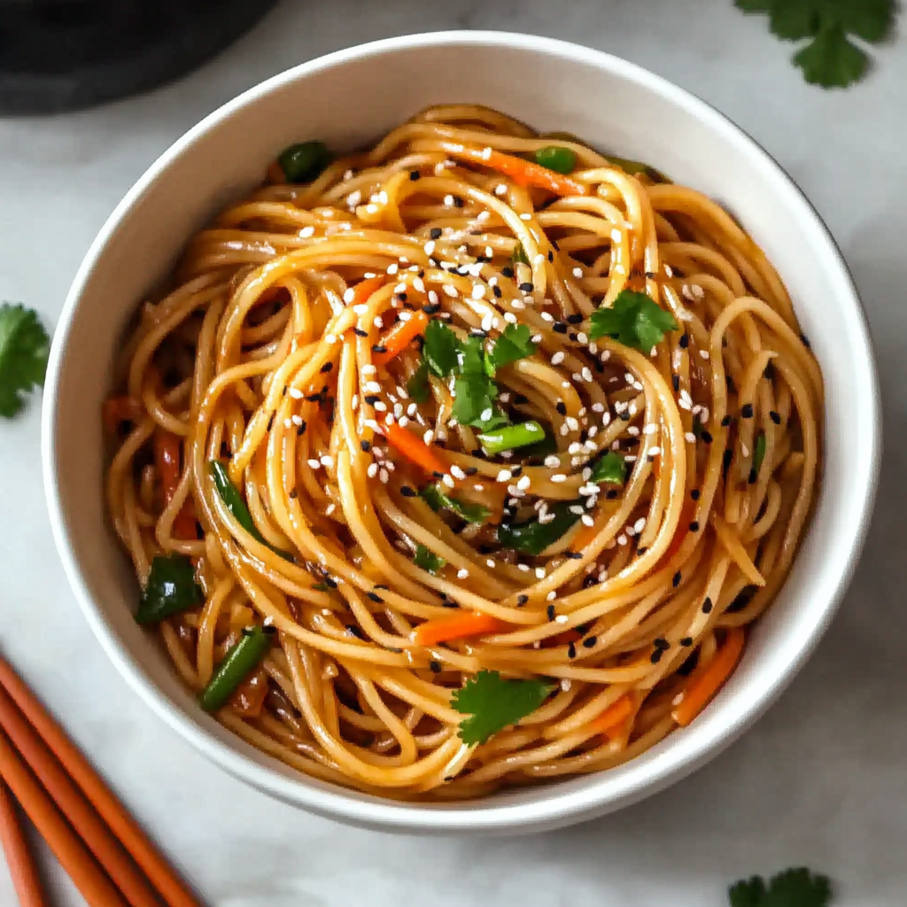 Quick and Easy Asian Sesame Noodles
