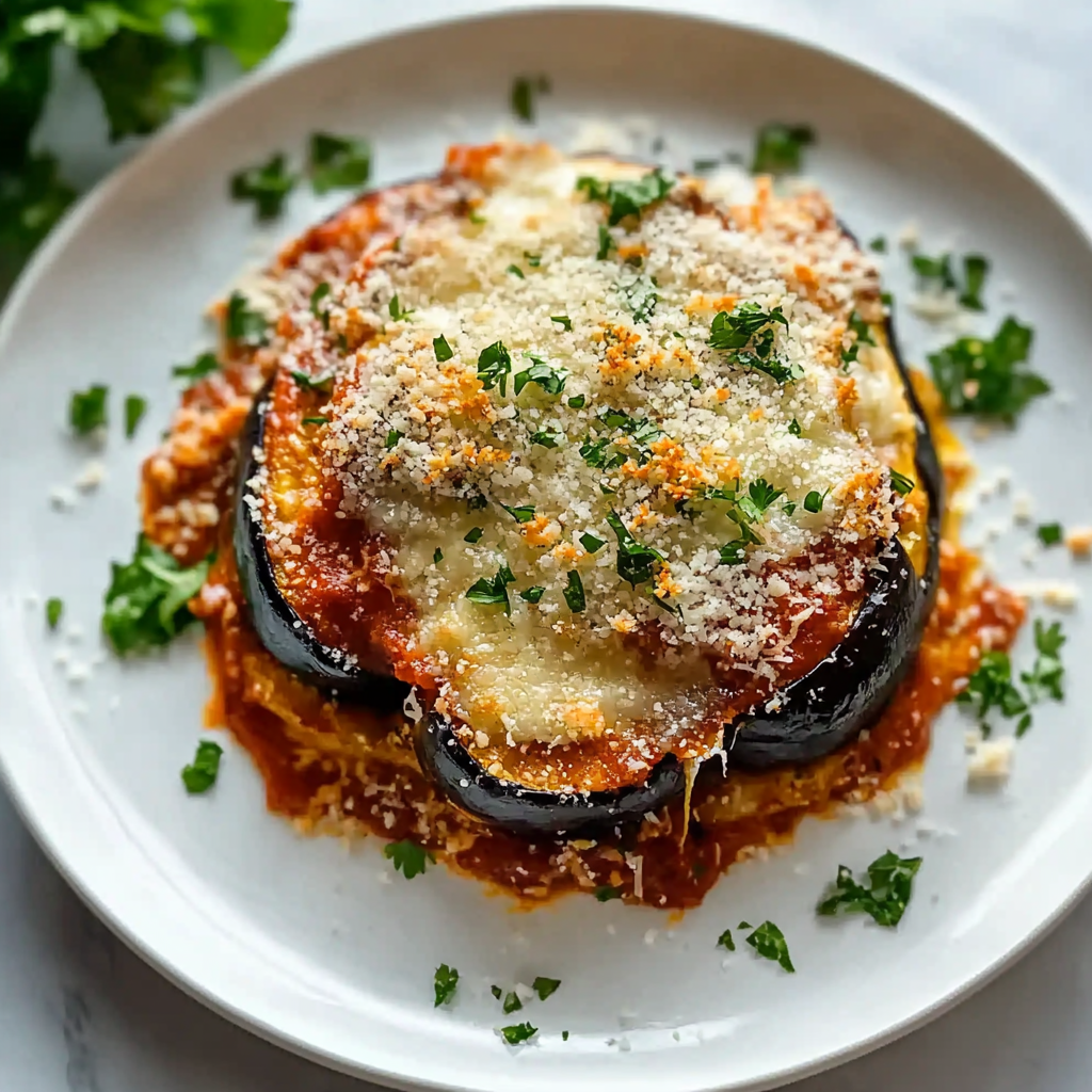 Crispy Air Fryer Eggplant Parmesan