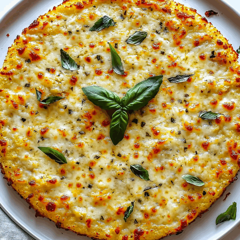 Crispy Cauliflower Pizza Crust (Easy and Low-Carb)