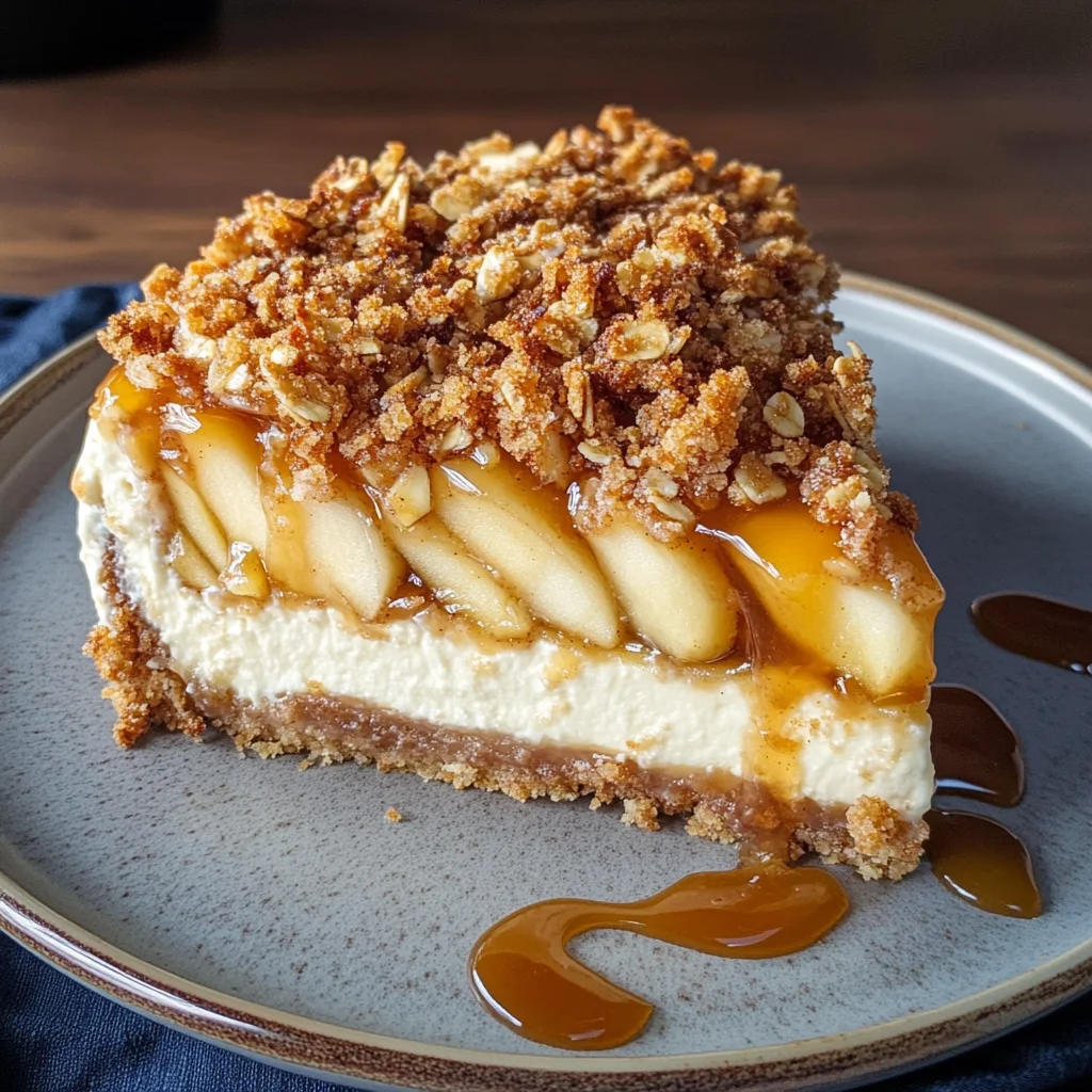 Apple Crisp Cheesecake