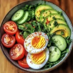 Avocado and Egg Garden Salad