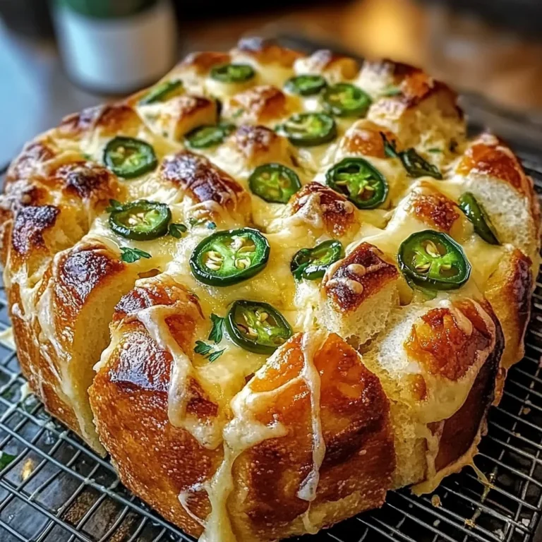 Cheddar Jalapeño Pull Apart Bread
