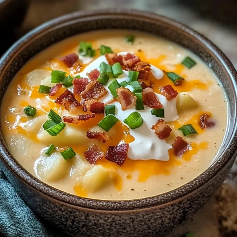 Comforting Loaded Baked Potato Soup