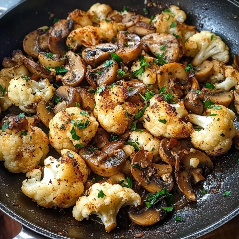 Garlic Cauliflower Mushroom Skillet: Quick & Delicious Dish