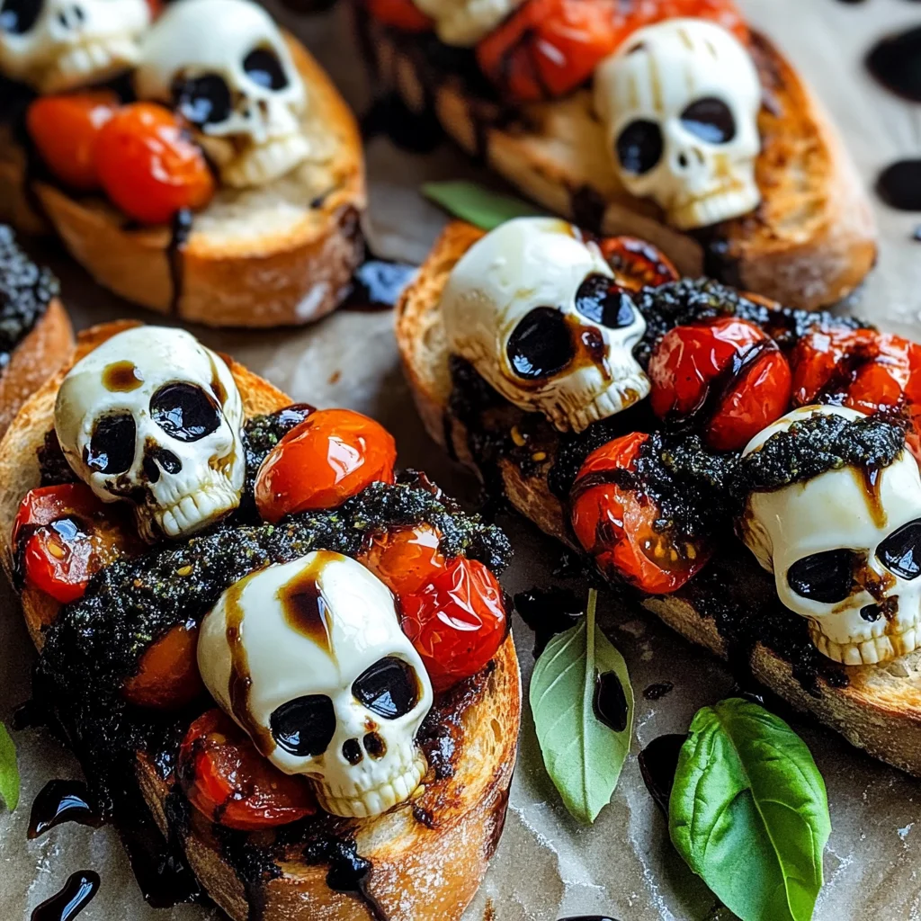 Halloween Bruschetta Appetizer