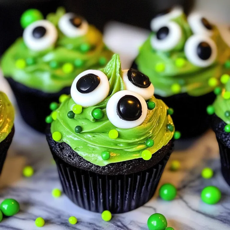 Halloween Slime Cupcakes