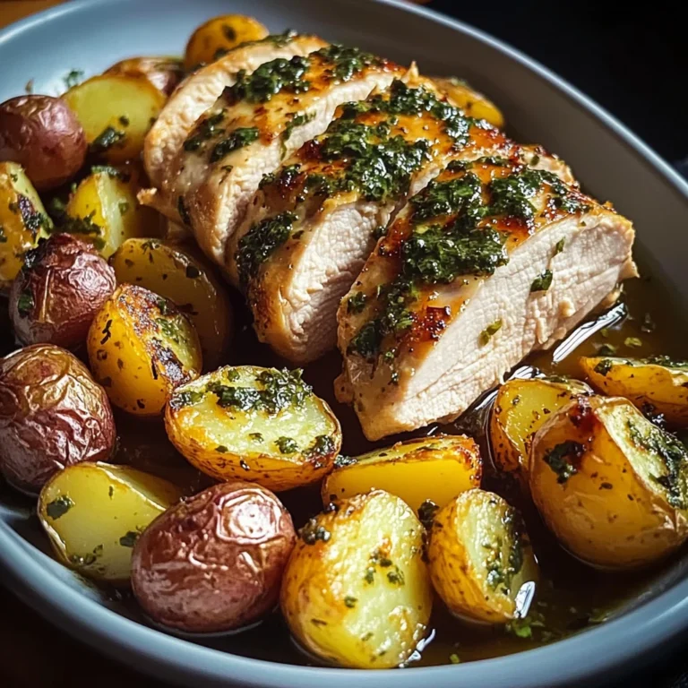 Herb-Roasted Chicken Breast with Baby Potatoes