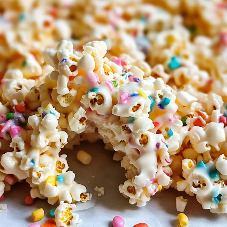 Homemade Funfetti Marshmallow Popcorn Treats Recipe