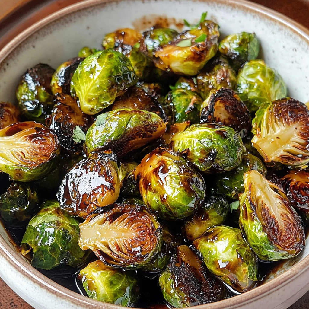 Honey Balsamic Brussels Sprouts