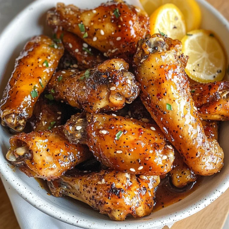 Honey Lemon Pepper Wings