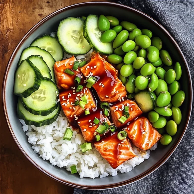 Honey Sriracha Salmon Bowls: A Sweet and Spicy Delight