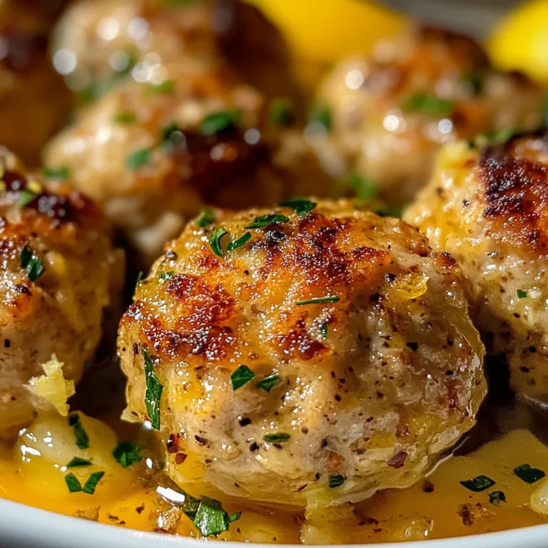 Lemon Pepper Chicken Meatballs