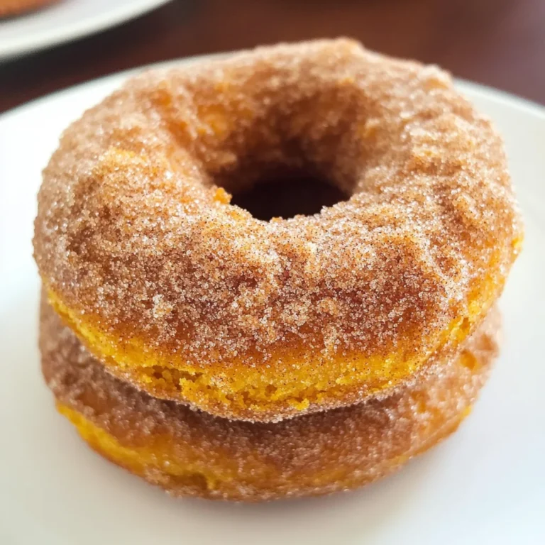 Pumpkin Cinnamon Sugar Donuts