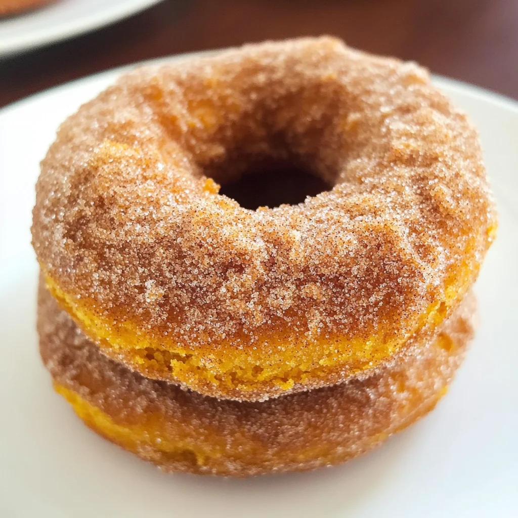 Pumpkin Cinnamon Sugar Donuts