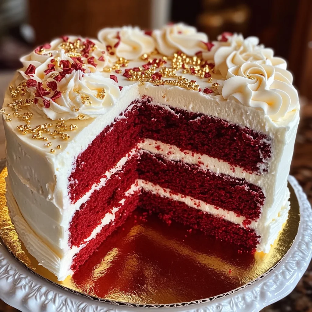 Red Velvet Cake with Cream Cheese Buttercream