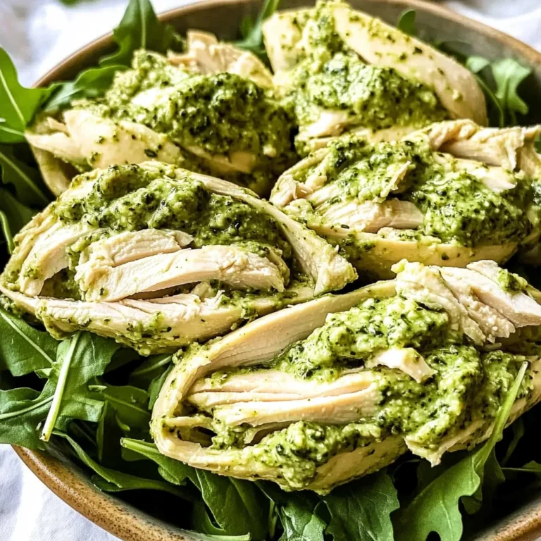 Simple Pesto Chicken Salad - 3-Ingredients!