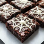 Spider Web Brownies
