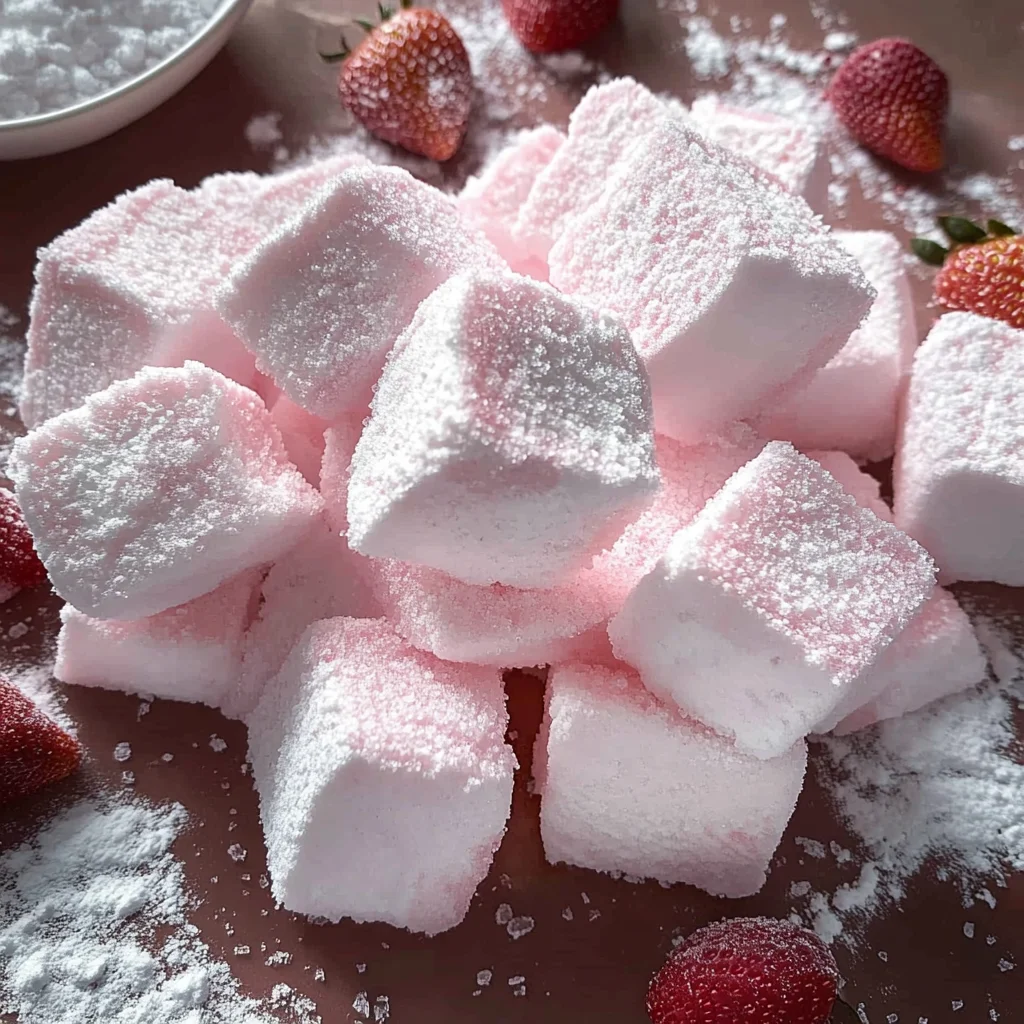 Strawberry Pink Marshmallows