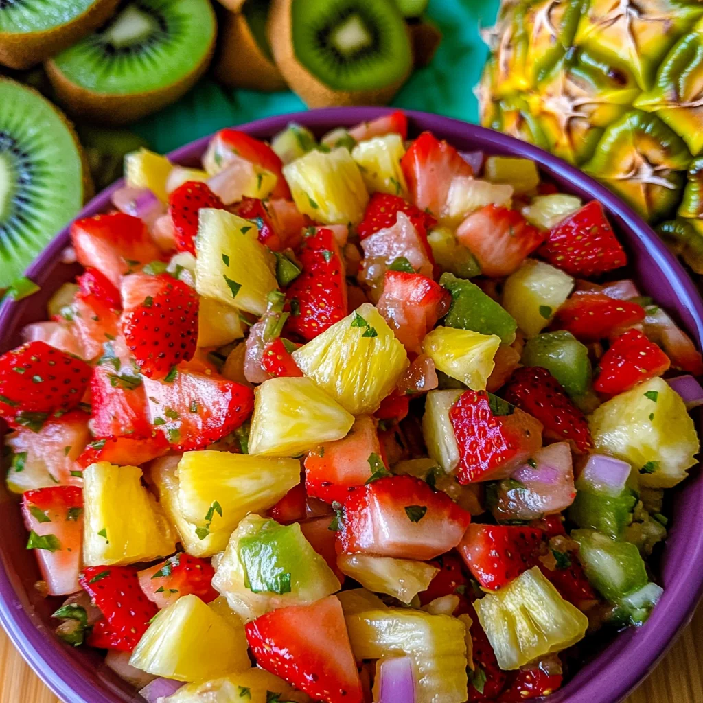 Tangy Pineapple Strawberry Salsa