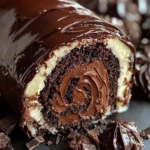 Triple Chocolate Roll Cake