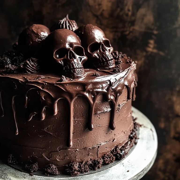 Vegan Chocolate Layer Skull Cake