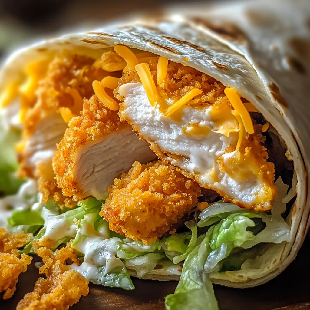 crispy chicken ranch snack wrap