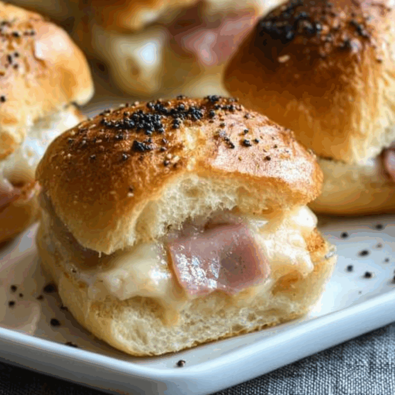chicken ham and Havarti Cheese Sliders